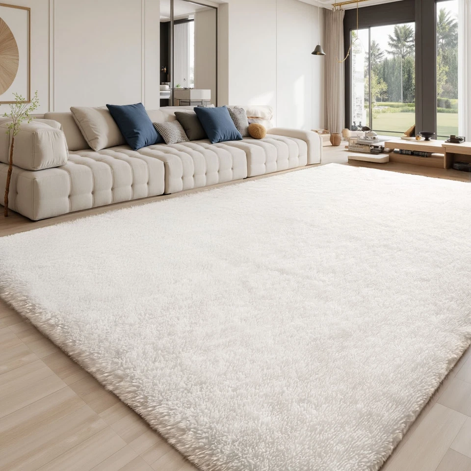 Soft Plush Shaggy Rug – Large Non-Slip Area Carpet for Living Room & Bedroom - Image 1 of 4