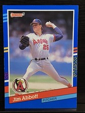 1991 Donruss Baseball Card #78 Jim Abbott Angels MINT!