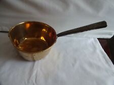 Antique Brass Small Pan with Iron Handle Decoration Only             