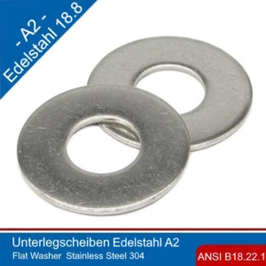 Arandela ASME B18.22.1 acero inoxidable A2, - Imagen 1 de 3