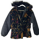 VINTAGE Rare London Fog Velvet Ski Style Jacket with fur trim size M