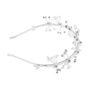  Tocado de novia con banda para el pelo de boda tocado de princesa niña flor - Imagen 1 de 12