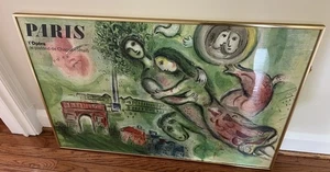 Marc Chagall, 1965 Lithograph Poster Romeo & Juliet for Paris Opera 39"x25" - Picture 1 of 8