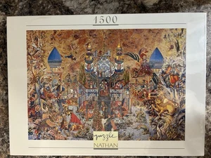 RARE NEW Nathan PUZZLE 1001 ARABIAN NIGHTS Gabor Szittya 1500 pc Jigsaw Puzzle - Picture 1 of 6