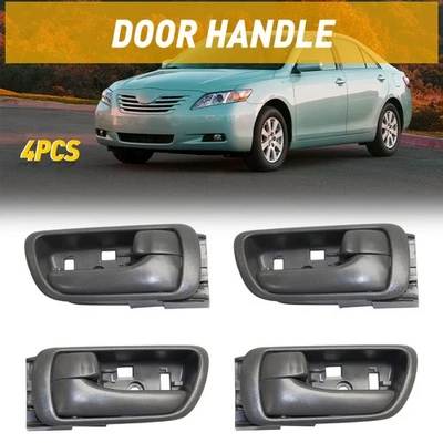 4x manijas de puerta interiores para Toyota 2002 2003 2004-2006 Camry base de 4 puertas gris Foto 1 de 4