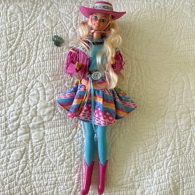 Muñeca Barbie Western Fun 1989 Mattel traje completo Foto 1 de 4