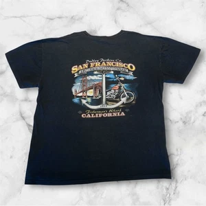 Vintage Harley Davidson Motorcycles San Fransisco Iron Rebel Graphic T-Shirt XXL - Picture 1 of 5