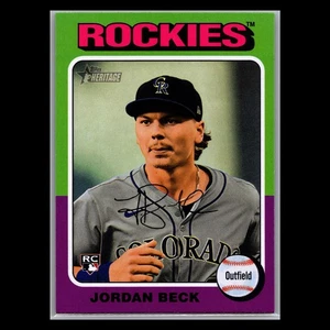 2024 Topps Heritage High Number - #717 Jordan Beck RC SP - Colorado Rockies - Bild 1 von 2
