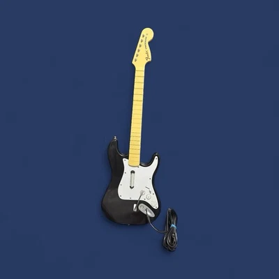 Harmonix Rock Band Fender Stratocaster Wired USB Guitar Xbox 360 Black 822152 - Image 1 of 4