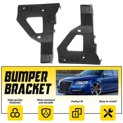 Подходит для Audi A6 Quattro 2006-2011 годов выпуска кронштейн фиксатора поддержки переднего бампера левый правый - Изображение 1 из 4