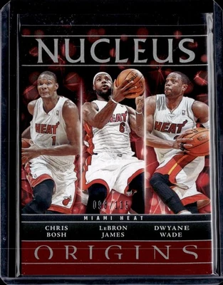 2024-25 Panini Origins - Núcleo #23 LeBron James, Dwyane Wade, Chris Bosh /115 Foto 1 de 2