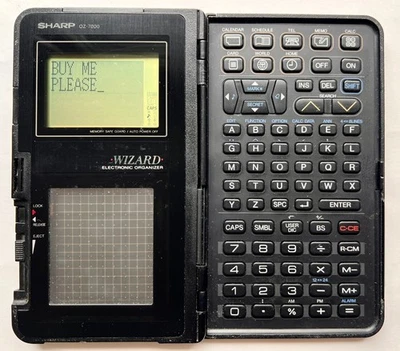 Sharp Wizard OZ-7000 electronic organizer (US version of IQ-7000 model) - Bild 1 von 4