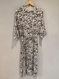 Masai Copenhagen Women's Nynka Jersey Shirt Dress QVC Medium Green White RRP£149 - Picture 1 of 3