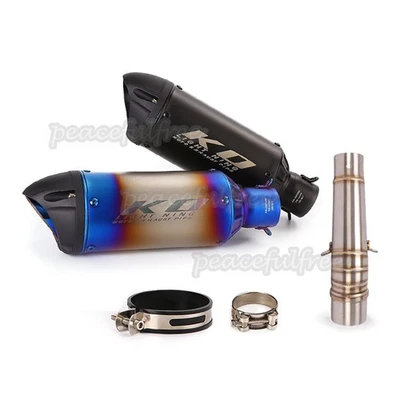 Silenciador de escape de acero inoxidable deslizable para motocicleta Honda NC700 NC750X Foto 1 de 4