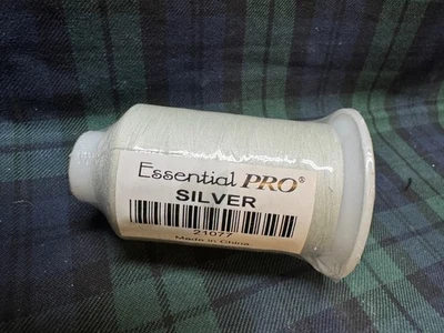 Essential Pro 3,315 Yards Polyester Sewing Thread Cone Size 70/3 Silver - Image 1 of 4