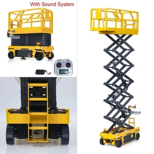 1/14 CNC Metal Hydraulic RC Aerial Work Platform Self-propelled Reversing Sound - Picture 1 of 12