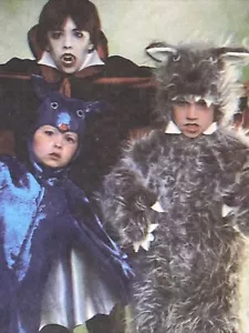 UNCUT Vintage 1979 Simplicity 9206 Child Sz 8 10 WereWolf Bat Vampire Costume - Picture 1 of 12