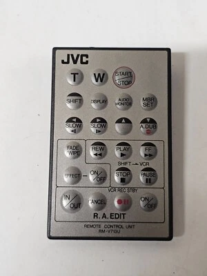 GENUINE JVC RM-V713U CAMCORDER REMOTE  for GR-DVM50 GR-DVM70 GR-DVX7 GR-DVXA - Image 1 of 4