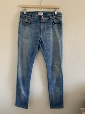 Closed Unity Slim Candiani Denim Jeans Made in Italy Blue Men’s Size 30