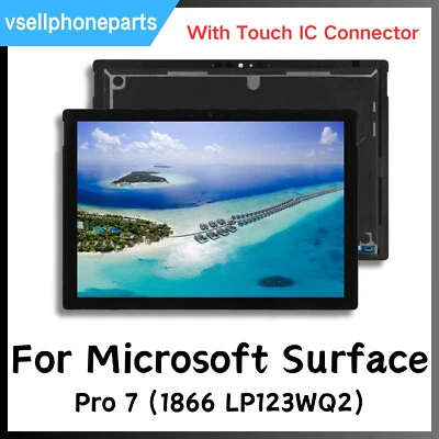 OEM For Microsoft Surface Pro 7 1866 LP123WQ2 Display Screen +Touch IC Connecter - Image 1 of 4