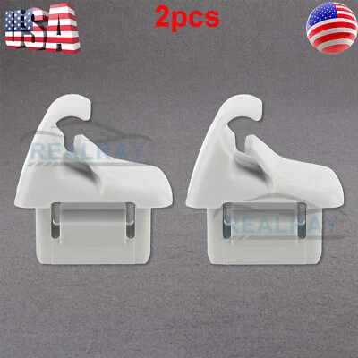 2Pcs Sun Visor Holder Clip-MR654343 For Mitsubishi Lancer Outlander Sport ASX — 第 1/4 张图片