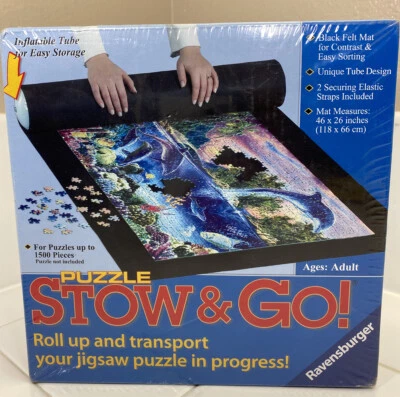 Ravensburger Puzzle Stow and Go Sistema de Almacenamiento Estera Enrollable 46 x 26 NUEVO Sellado  Foto 1 de 4