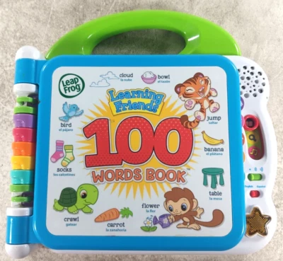 LeapFrog Learning Friends 100 Words Book Interactive Electronic Educational - Image 1 of 4