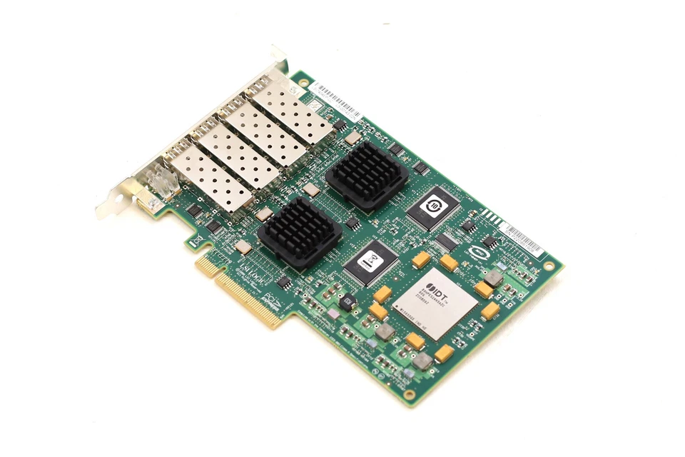 NetApp LSI7404EP-LC Quad-Port 4GbE SFP PCIe Host Bus Adapter P/N: 111-00415+A0 - Image 1 of 4