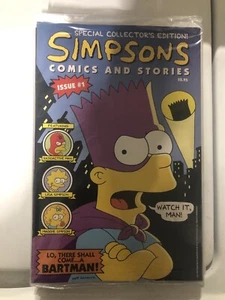 Simpsons Comic and Stories #1 mit Poster (Bongo 1993) NEU - Factory Sealed. OG. - Bild 1 von 2