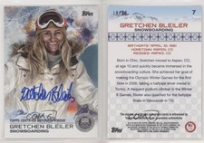 2014 US Olympic & Paralympic Team and Hopefuls Silver /30 Gretchen Bleiler Auto