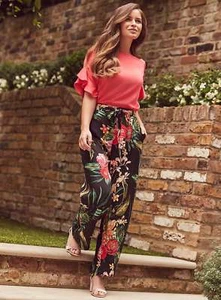 DOROTHY PERKINS KORALLE RÜSCHENÄRMEL BLUSE/TOP Größen 6,8,10,12,14,16 - Bild 1 von 12