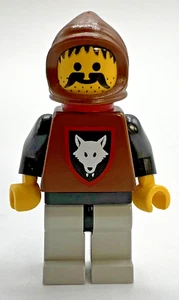 LEGO cas252 (B) WOLFPACK with RED CAPE Classic Castle Minifigure FAST SHIPPING! - Picture 1 of 5
