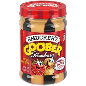 Smucker's Goober Peanut Butter & Strawberry Jelly Stripes, 510g/18 oz - Picture 1 of 4
