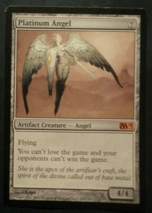 mtg magic 2011 m11 conspiracy mirrodin platinum angel ENGLISH platinum angel - Picture 1 of 1