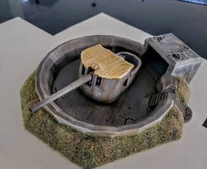 Coastal Gun Emplacement - War Games And Dioramas - Historical Wargaming - 28 mm  - Picture 1 of 1