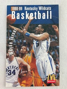 CBK Kentucky Wildcats 1998-99 Men’s Basketball Schedule Card-Wayne Turner - Picture 1 of 2