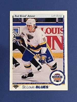 1990-91 Upper Deck Rod Brind'Amour NHL #347 St. Louis Blues ROOKIE - Image 1 of 2
