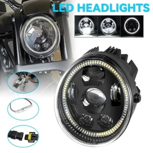 For V Rod VRSCF VRSC VRSCR 2002-2017 60W Vrod LED Front Headlight HI/Low Beam - Picture 1 of 7