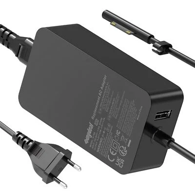 Surface Pro 65W Charger for Microsoft Surface Pro 11/X/10/9/8/7/7+/6/5/4 Su... - Image 1 of 4
