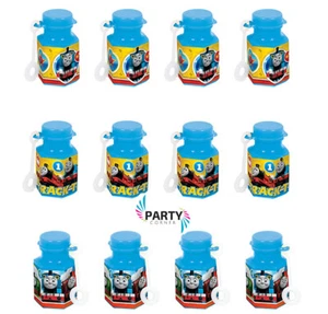 THOMAS THE TANK ENGINE PARTY SUPPLIES FAVOURS 12 MINI BUBBLES PACK - Picture 1 of 1