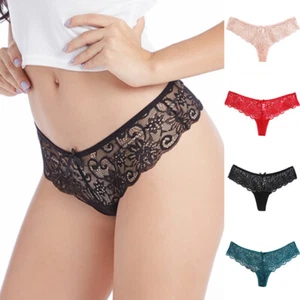Women Sexy Lace G-String Lingerie Mini Underwear Briefs Panties Knickers Thongs" - Picture 1 of 17
