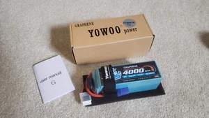 Yowoo 6S Lipo Battery 4000mAh 22.2V 150C Graphene Battery with EC5 Connector - Picture 1 of 5