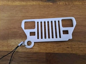 Jeep Wrangler (YJ) Grill/Logo Keychain 3D Printed  - Bild 1 von 1
