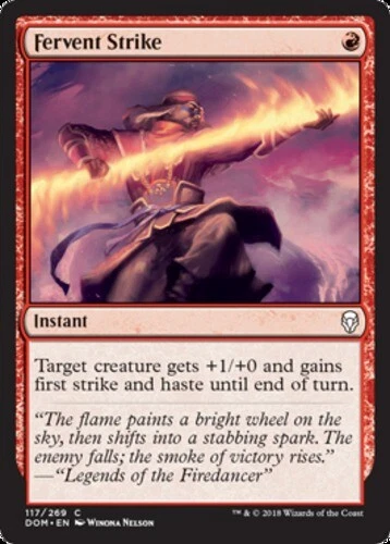 x1 Fervent Strike - Dominaria - NM - MTG - Image 1 of 1