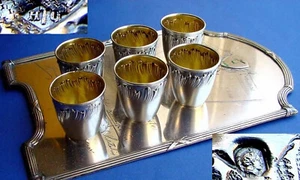 Set 6 Becher Frankreich Minerva Silber um 1880 - 1890 E663 - Picture 1 of 12