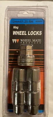 12mm “ X 1.25 RH  Mag  Chrome Wheel Lock set 4 pack Brand New!!!! - Image 1 of 2