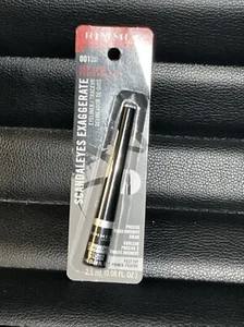Rimmel London 001 Nero Esagerato Punta Feltro Eyeliner Preciso NUOVO - Foto 1 di 6
