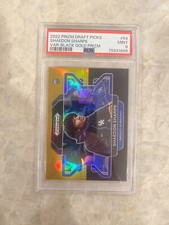 2022 Panini Prizm Draft Picks Shaedon Sharpe Black Gold Rc Rookie /5 RC PSA 9