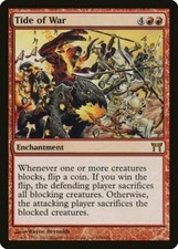 Tide of War Champions of Kamigawa PLD Red Rare MAGIC GATHERING CARD ABUGames