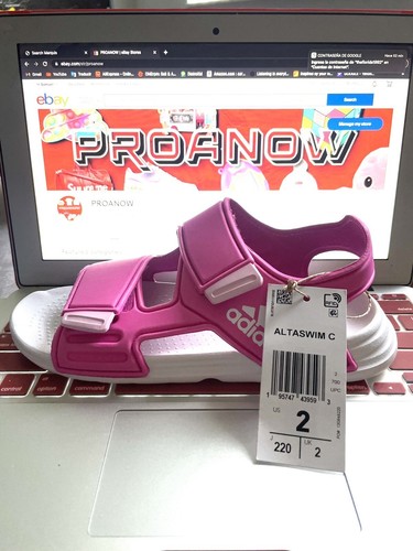 Sandali Adidas rosa Altaswim ragazza taglia 2 bellissimi